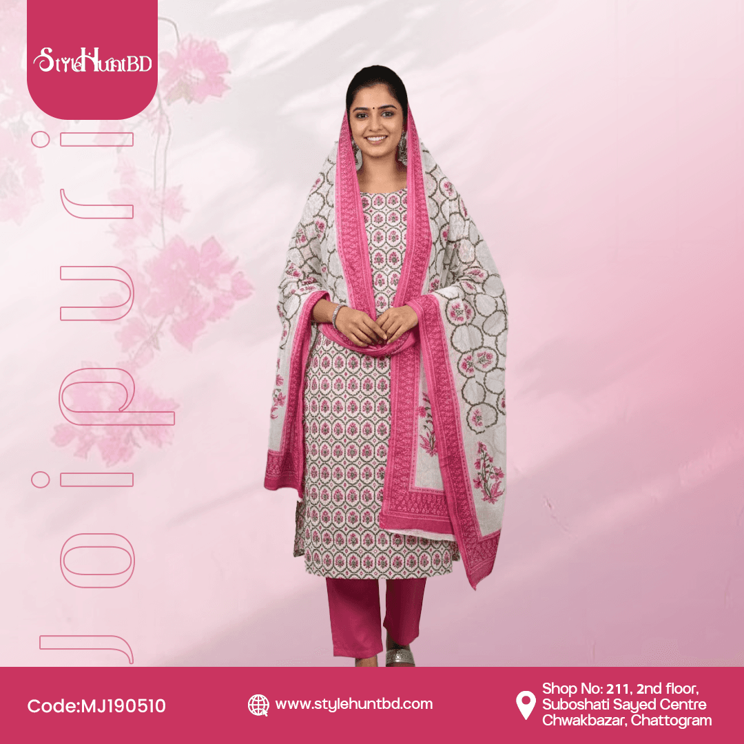 Pink & White Joipuri Collection