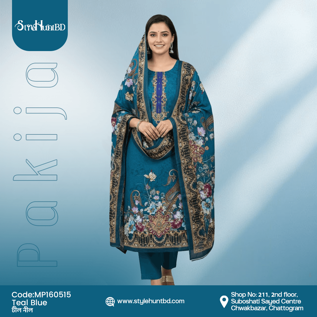 Teal Blue Pakija Collection